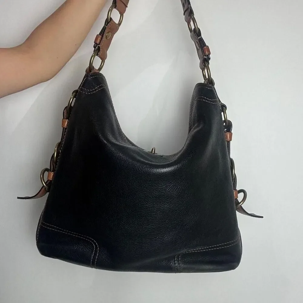Coach Women's Black and Brown Bag